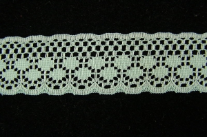 1.125 inch Flat Lace, Celadon Green (50 Yards) MADE IN USA