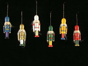 Wooden Soldier Christmas Ornament (lot of 24)