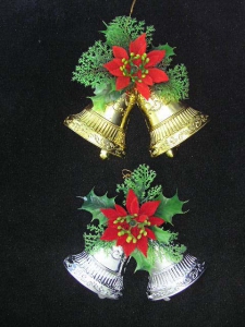 Bell Christmas Decoration, 7.5 inch (lot of 24)