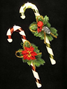 Candy Cane Decoration, 14.5 inch (lot of 24)