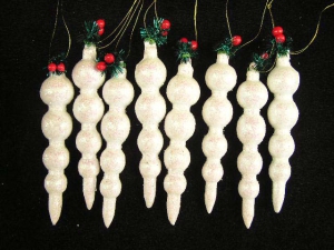 Icicle Ornament, set of 8 (lot of 24 sets)