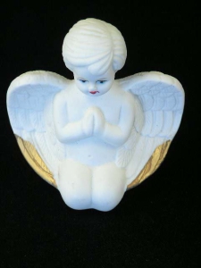 Porcelain Praying Angel, 3.5 inch (lot of 4)