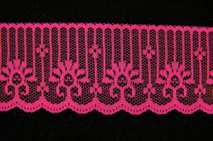 1.875 inch Flat Lace, fuchsia (350 yards FULL SPOOL)