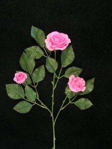 Rose & Rosebud, dark pink (lot of 12)