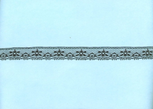 .75 inch Flat Lace, black (100 yards) MADE IN USA