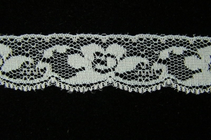 1 inch Flat Lace, aqua (50 yards) MADE IN USA
