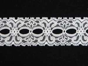 1.625 Inch Flat Beading Lace, Ivory (386 YARDS FULL SPOOL) MADE IN USA