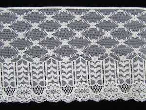6.75 Inch Flat Lace, White (161 YARD FULL SPOOL) MADE IN USA