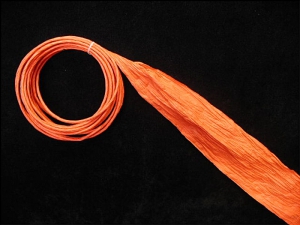 Paper Twist Ribbon, 4 inch, orange (12 - 8 yard spools)