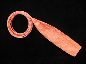 Paper Twist Ribbon, 4 inch, dark peach (12 - 8 yard spools)