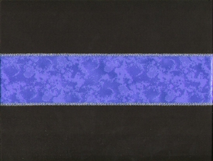 2.75 inch Wired Everyday Ribbon with Gold Edges, blue (3 yards) RIB30