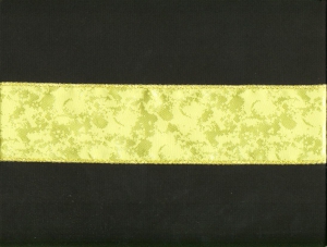 2.75 inch Wired Everyday Ribbon with Gold Edges, yellow (3 yards)