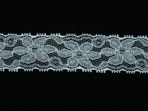1.375 Inch Flat Double Edge Galloon Lace, Light Natural Sparkle (50 yards) MADE IN USA