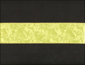 2.75 inch Wired Everyday Ribbon with Gold Edges, yellow (10 yards)
