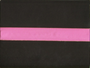 1.5 inch Wired Everyday Ribbon with Gold Edges, pink (3 yards)