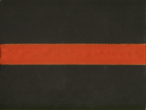 1.5 inch Wired Everyday Ribbon with Gold Edges, orange (3 yards)