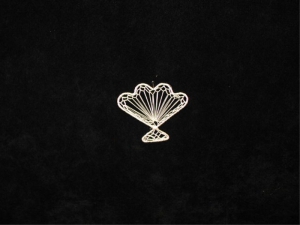 Abaca Shell Fan, 3 inch (lot of 36) SALE ITEM