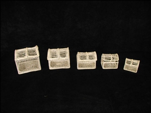 Abaca Treasure Box, set of 5 (lot of 1 set) SALE ITEM