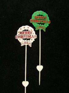 "Merry Christmas" Florist Pick (lot of 12) 9A5601