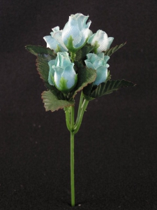 Satin Rosebud Pick, seafoam green (lot of 72)