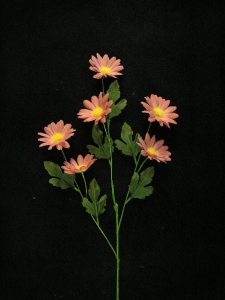 Daisy Silk Flower, Mauve (lot of 12)