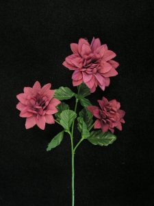 Dahlia, dark mauve (lot of 24)