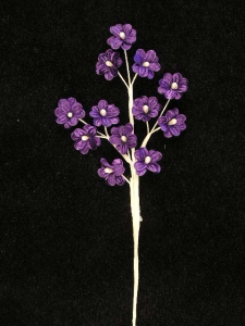 Bridal Flower, purple (Lot Of 12 pcs - 2 Bags x 6 pcs. Per Bag)