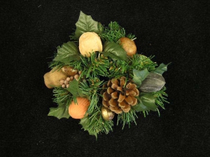 Pine and Nut Taper Candle Ring (lot of 12)