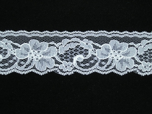 2 Inch Flat Lace, Ivory (400 Yards - FULL SPOOL) MADE IN USA