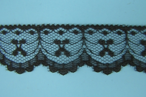 1 Inch Flat Lace, Black (700 YARDS - FULL SPOOL) MADE IN USA