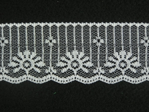 2 Inch Flat Lace, White (350 Yards - FULL SPOOL) MADE IN USA