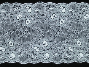 6.5 Inch Flat Double Edge Galloon Lace, Ivory (148 YARDS - FULL SPOOL) MADE IN USA
