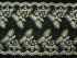 11.625 Inch Flat Double Scalloped Edge Galloon Lace, Black - Gold (157 YARDS - FULL SPOOL) MADE IN USA