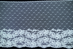 12 Inch Flat Lace, White (149 YARDS FULL SPOOL) MADE IN USA