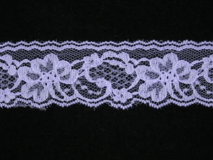 2 inch Flat Lace, lavender (50 yards) 9665 Lavender 50, MADE IN CHINA