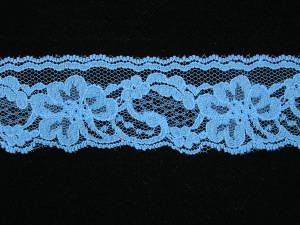 2 Inch Flat Lace, Bonnie Blue (50 yards) 9665 Bonnie Blue 50 MADE IN CHINA