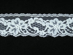 2 inch Flat Lace, Blanc de Blanc (520 YARDS FULL SPOOL) 9665 Blanc de Blanc 520, MADE IN CHINA