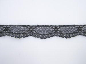 .5 Inch Flat Lace, Black (100 yards) MADE IN USA
