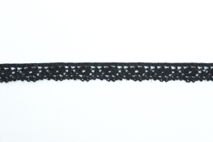 .5 Inch Flat Lace, Black (100 yards) MADE IN USA