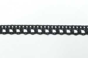.5 Inch Flat Lace, Black (100 yards) MADE IN USA