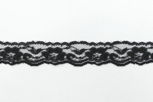 1 Inch Flat Lace, Black (50 yards) MADE IN USA