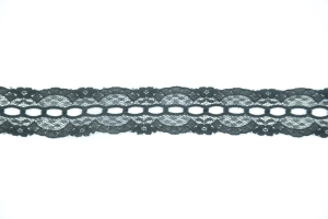 1.25 Inch Flat Lace, Black (50 yards) MADE IN USA