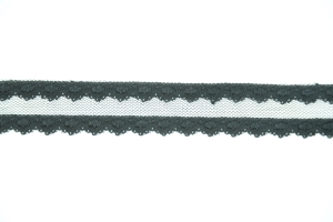 1.25 Inch Flat Lace, Black (50 yards) MADE IN USA