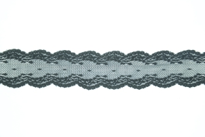 1.5 Inch Flat Lace, Black (50 yards) MADE IN USA