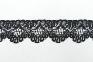 1.75 Inch Flat Lace, Black (50 yards) MADE IN USA