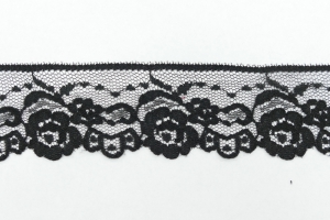 1.75 Inch Flat Lace, Black (50 yards) MADE IN USA