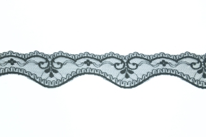 1.75 Inch Flat Lace, Black (50 yards) MADE IN USA