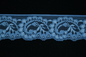 2.25 Inch Flat Lace, Antique Blue (50 yards) MADE IN USA