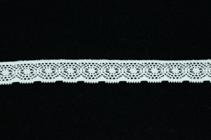 .5 Inch Flat Lace, White (100 yards) MADE IN USA