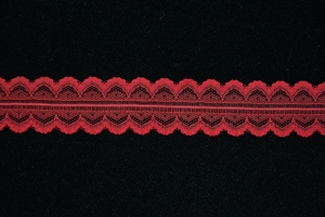 1.25 Inch Flat Lace, Dark Red (50 yards) MADE IN USA